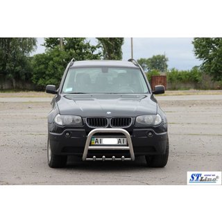 Bull Bar (Stainless Steel) BMW X3 E83 2003-2010 photo 3