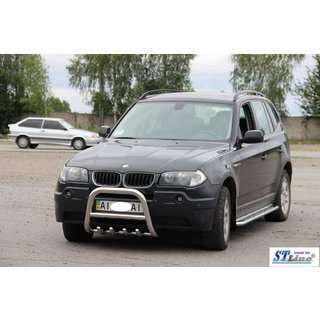Bull Bar (Stainless Steel) BMW X3 E83 2003-2010 photo 2