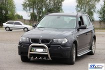 BMW X3 E83 2003-2010 Bull Bar (Stainless Steel) 51 mm photo 2