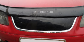 Volkswagen Touran 2003-2010 Winter grille (upper, 2003-2006) Matte photo 5