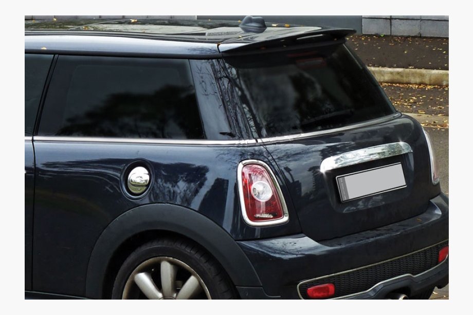 Mini Clubman R55/R56 2007-2014 Chrome trim above license plate R56 (stainless steel) Image
