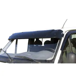 Windshield visor (black gloss, 5mm)