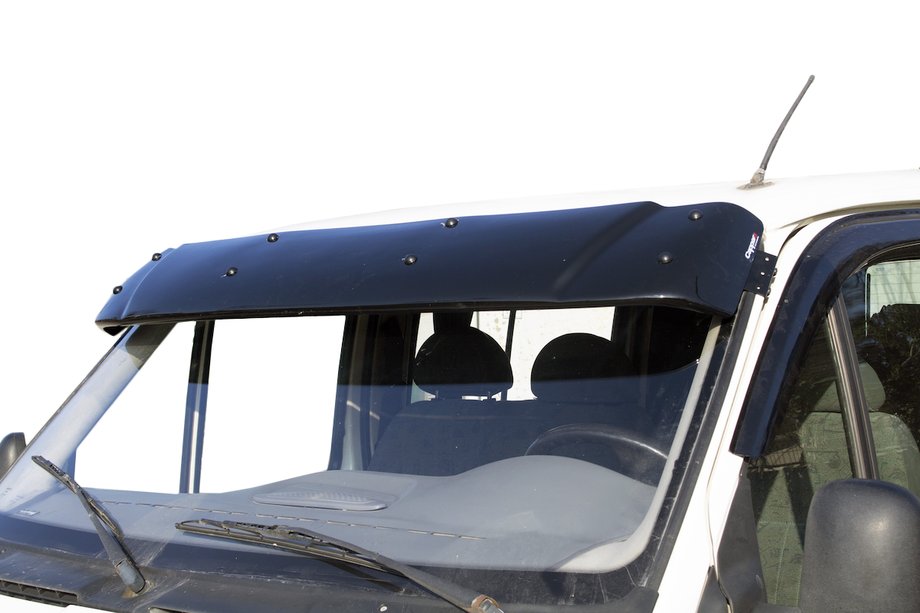 Ford Transit 1991-2000 Windshield visor (black gloss, 5mm) Image