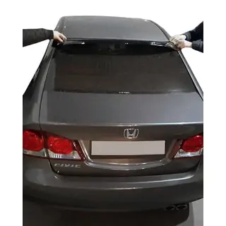 Rear window spoiler (black, ABS)