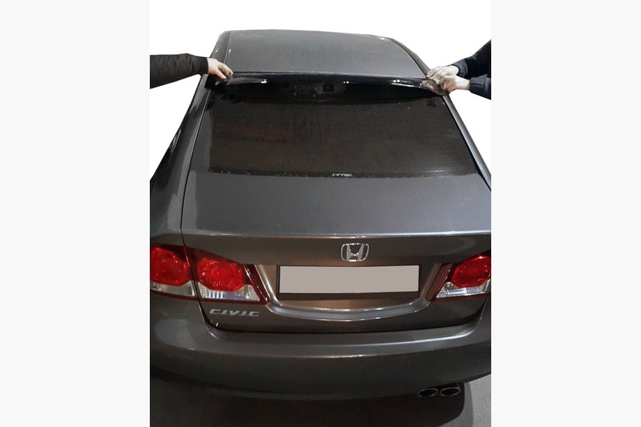 Honda Civic Sedan VIII 2006-2011 Rear window spoiler (black, ABS) Image