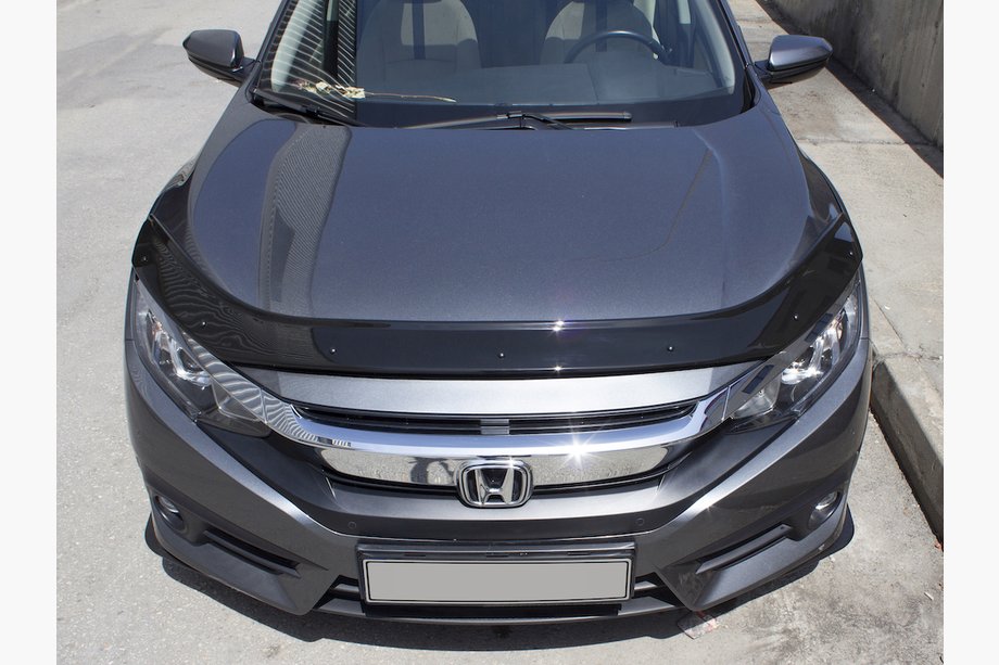 Honda Civic Sedan X 2016-2021 Hood Deflector (EuroCap) Image