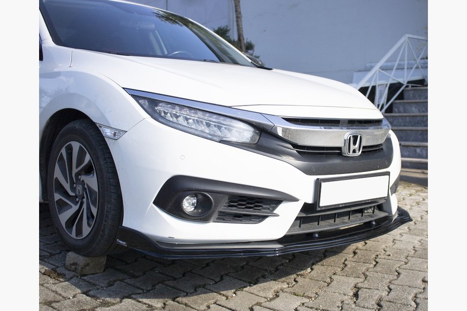 Honda Civic Sedan X 2016-2021 Front Lip V1 (black) Image