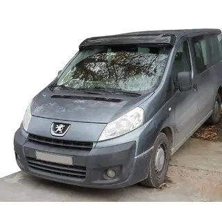 Windshield Visor (black gloss, 5mm) Fiat Scudo 2007-2015 photo 1