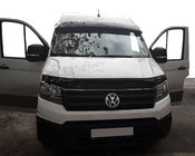 Volkswagen Crafter 2016- Windshield Deflector (black gloss, 5mm) photo 1