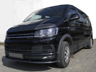 Volkswagen T6 2015-2024 Front lip carbon look 2015-2018 (ABS) photo 1