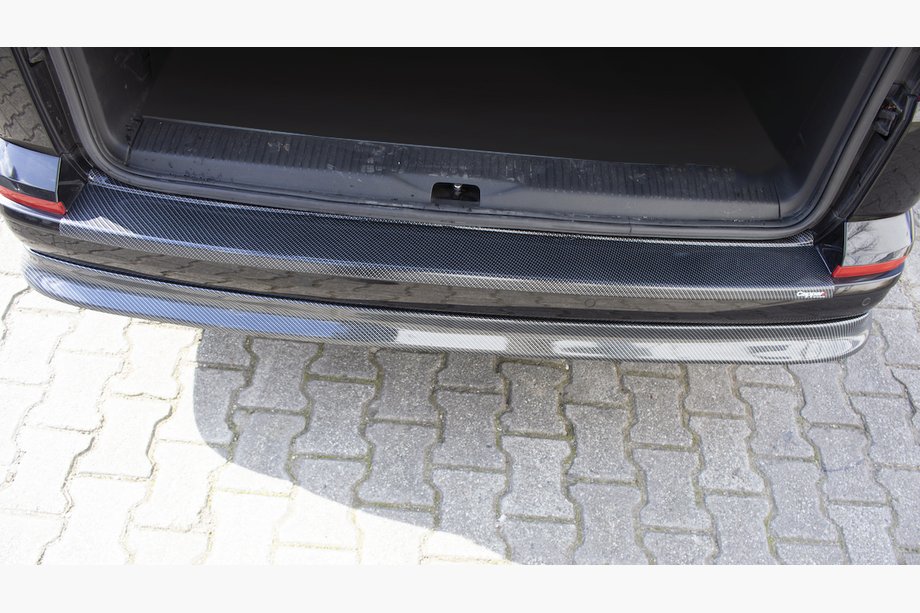 Volkswagen T6 2015-2024 Rear Bumper Cover EuroCap Carbon Look (ABS) Image