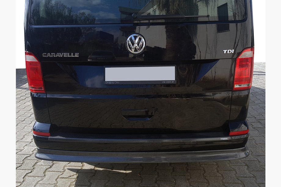 Volkswagen T6 2015-2024 Rear lip spoiler carbon look (ABS) Image
