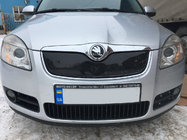 Skoda Fabia 2007-2014 Winter grille cover (2007-2010, upper) photo 1