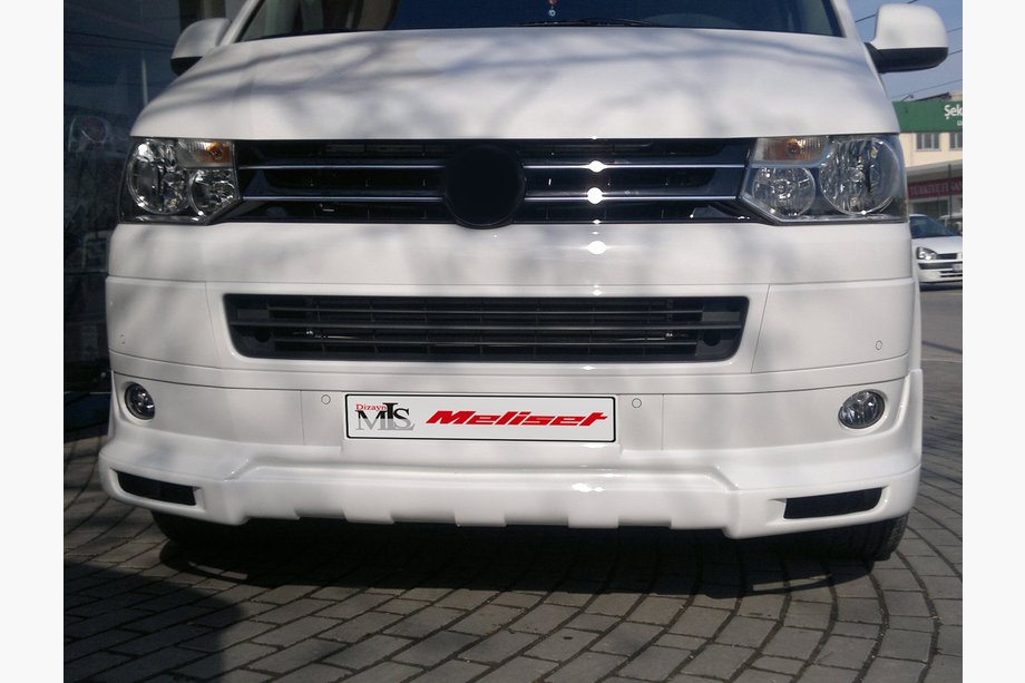Volkswagen T5 2010-2015 Front bumper lip Sport 2 (primed for painting) Image
