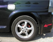 Mercedes Vito W638 1996-2003 Rear mud flaps (paintable) photo 1