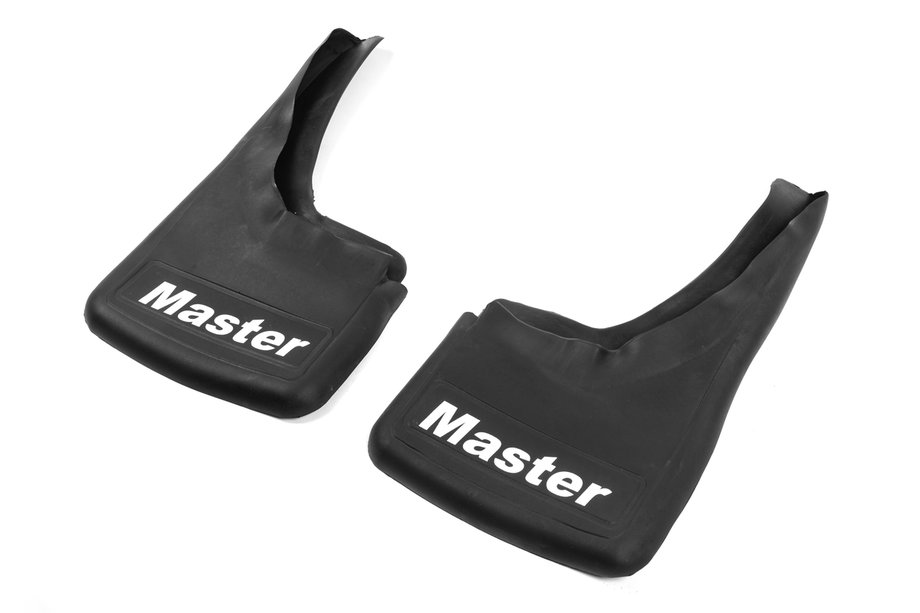 Renault Master 2011-2023 Premium Custom Fit Mud Flaps with Recess (2 pcs, Rubber) Image