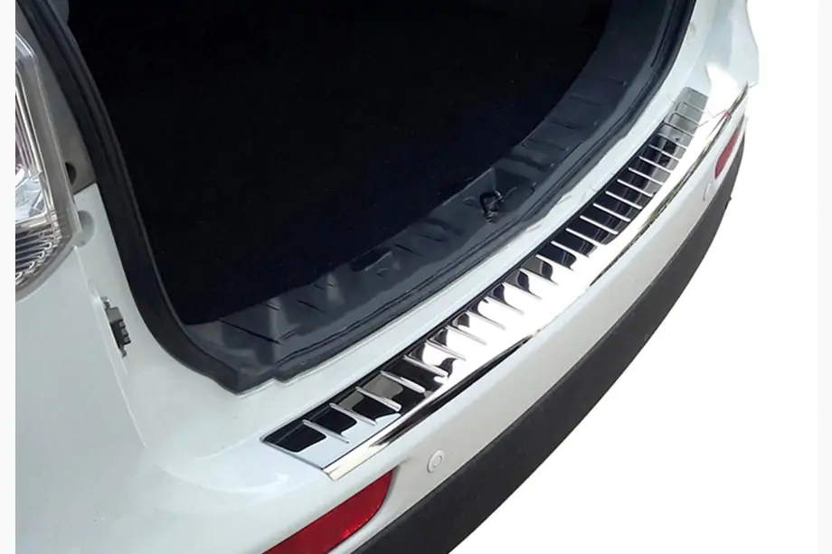 Mitsubishi Outlander 2012-2021 Rear bumper protector OmsaLine (2012-2015, stainless steel) Image