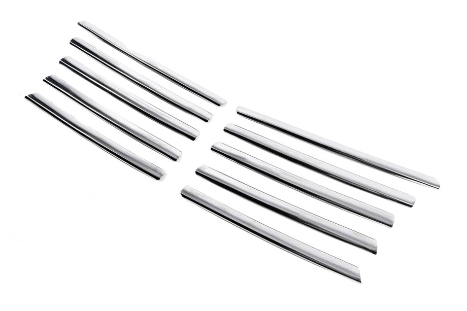 Mercedes Vito W638 1996-2003 Chrome Grille Covers (V-class, Stainless Steel) 8 pieces Photo 2