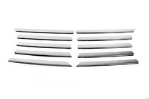 Mercedes Vito W638 1996-2003 Chrome Grille Covers (10 pcs, Stainless Steel) OmsaLine - Italian Stainless Steel photo 2