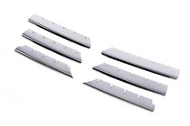 Renault Megane II 2004-2009 Chrome Grille Covers (Model 2004-2006, 6 pcs, Stainless Steel) OmsaLine - Italian Stainless Steel photo 2