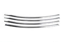 Renault Fluence 2009-2016 Bumper grille trims (2013↗, stainless steel) Carmos - Turkish Stainless Steel photo 2