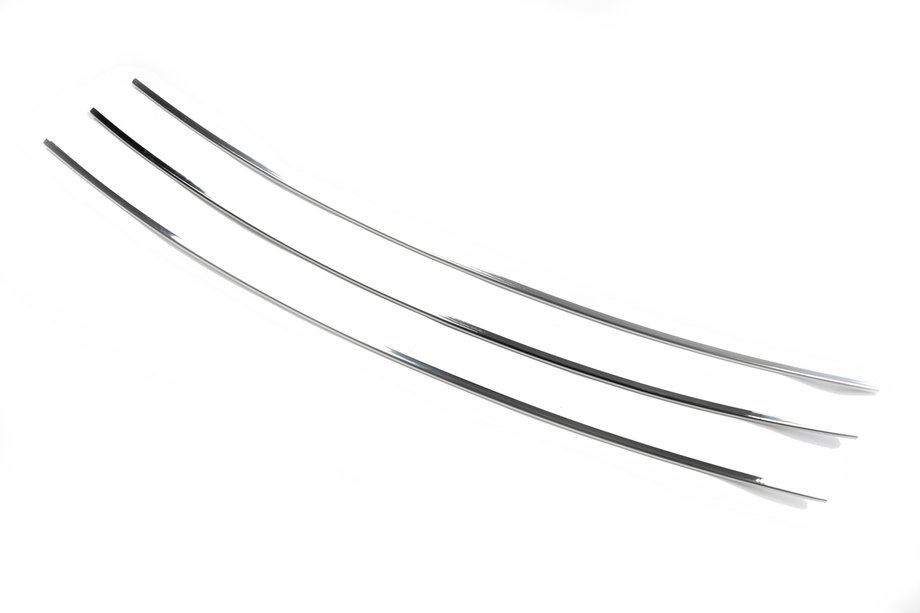 Volkswagen T4 Transporter 1990-2003 Bumper Grille Inserts Straight Hood (3 pcs, Stainless Steel) Photo 2