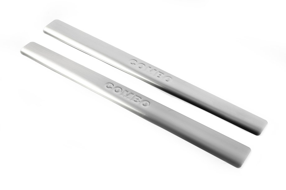 Opel Combo 2002–2012 Door Sill Protectors OmsaLine (Stainless Steel) Image