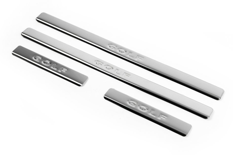 Volkswagen Golf 7/E-Golf 2012-2020 Door Sill Protectors OmsaLine V1 (4 pcs, Stainless Steel) Image