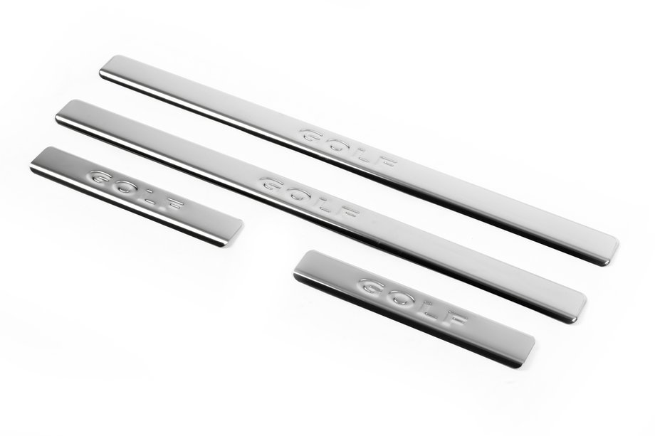 Volkswagen Golf 5 2003-2009 Door Sill Protectors OmsaLine (4 pcs, Stainless Steel) Image