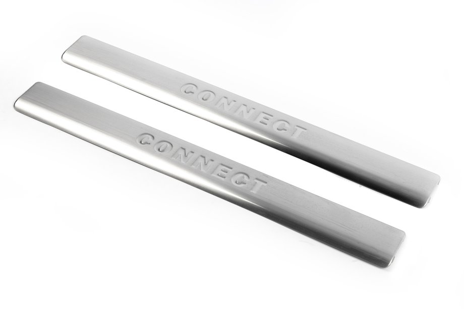 Ford Connect 2010-2013 Door Sill Protectors OmsaLine (2 pcs, Stainless Steel) Image