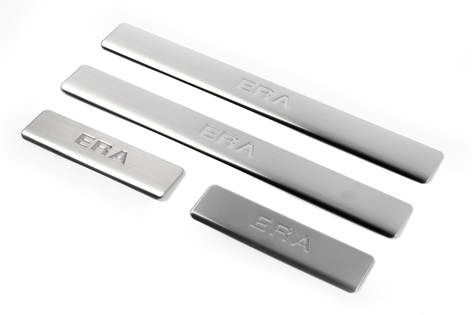 Hyundai Accent 2006-2010 Door Sill Protectors OmsaLine (4 pcs, Stainless Steel) Image