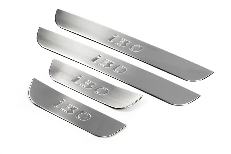Hyundai I-30 2012-2017 Door Sill Protectors OmsaLine (4 pcs, Stainless Steel) Image