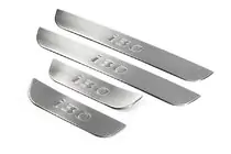 Hyundai I-30 2012-2017 Door Sill Protectors OmsaLine (4 pcs, Stainless Steel) photo 1
