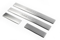 Hyundai Accent 2011-2017 Door Sill Protectors OmsaLine Solaris (4 pcs, stainless steel) photo 1
