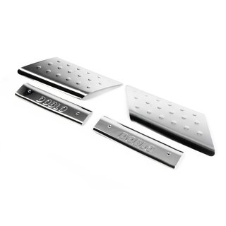 Interior door sill covers (Omsa, stainless steel) Fiat Doblo I 2001-2005 photo 3