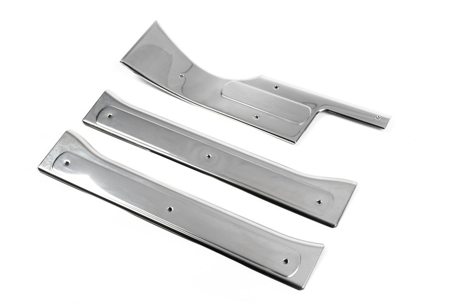 Peugeot Bipper 2008-2017 Interior door sill plates OmsaLine (stainless steel) 4 Doors Image