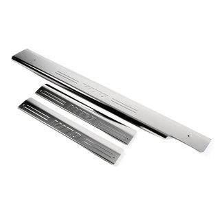 Interior door sill plates OmsaLine (3 pcs, stainless steel) Mercedes Vito W638 1996-2003 photo 1