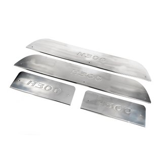 Interior door sill protectors stainless steel