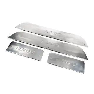 Interior door sill protectors stainless steel