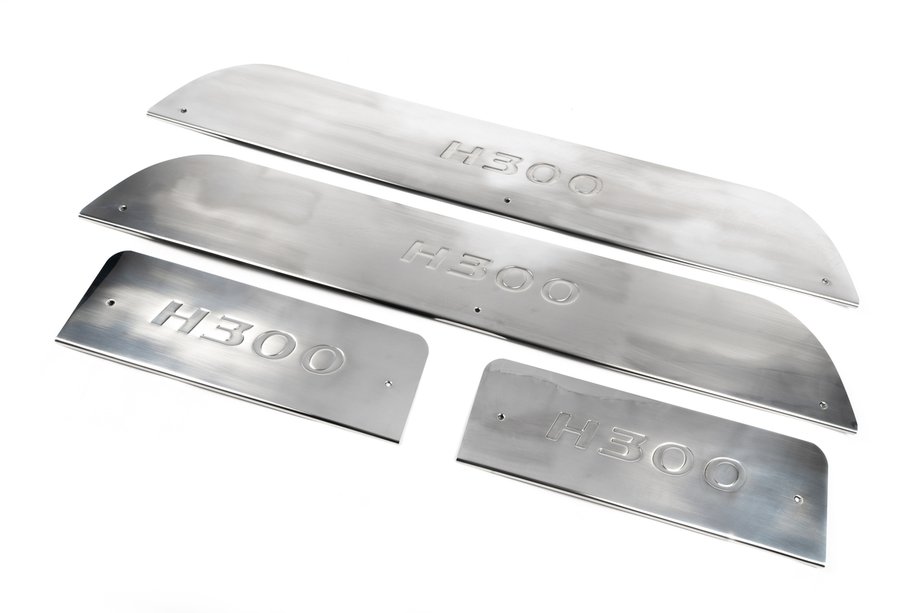 Hyundai H300, H1, Starex 2008-2020 Interior door sill protectors stainless steel Image