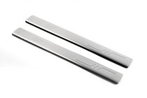 Peugeot 107 2005-2014 Door Sill Protectors OmsaLine (2 pcs, Stainless Steel) photo 1