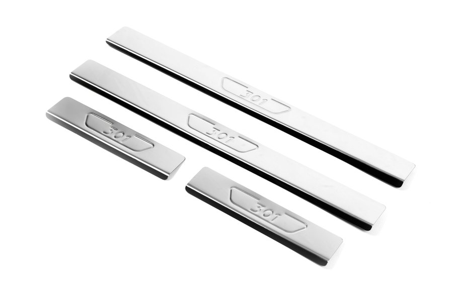 Peugeot 301 2012- Door Sill Protectors OmsaLine (4 pcs, Stainless Steel) Image
