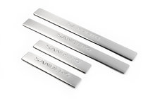 Dacia Sandero 2007-2013 Door Sill Protectors OmsaLine (4 pcs, Stainless Steel) photo 1