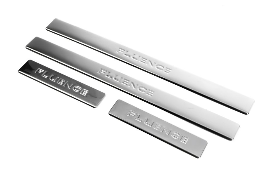Renault Fluence 2009-2016 Door Sill Protectors OmsaLine (4 pcs, Stainless Steel) Image