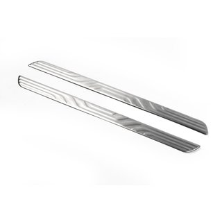 Interior door sill protectors OmsaLine (2 pcs, stainless steel)