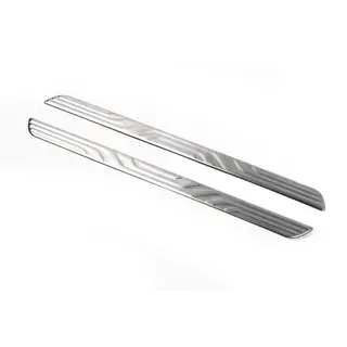 Interior door sill protectors OmsaLine (2 pcs, stainless steel)