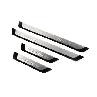 Door Sill Protectors OmsaLine (4 pcs, Stainless Steel) Skoda Roomster 2006-2015 photo 1