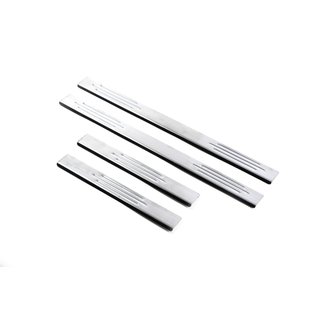 Stainless Steel Door Sill Protectors Carmos V4 (4 pcs) Volkswagen Touareg 2002–2010