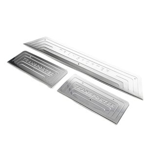 Stainless Steel Door Sill Protectors (OmsaLine) Volkswagen T5 Transporter 2003-2010 photo 1