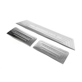 Stainless Steel Door Sill Protectors OmsaLine Volkswagen T5 2010-2015 photo 1